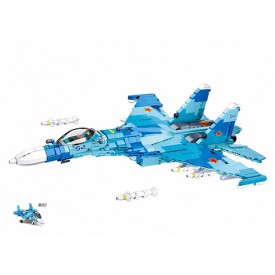 Sluban Model Bricks M38-B0985 Modrý stíhací letoun 2v1