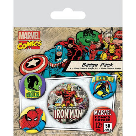 Sada placek Marvel Comics - Iron Man, 5 ks