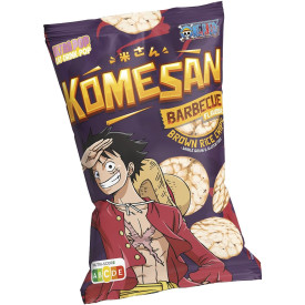 One Piece - Rýžové chipsy Luffy, barbecue