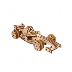 Ugears 3D dřevěné mechanické puzzle Compact Racer