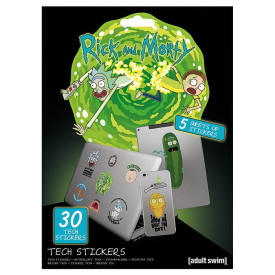 Sada vinylových samolepek Rick and Morty - Adventures (30 ks)