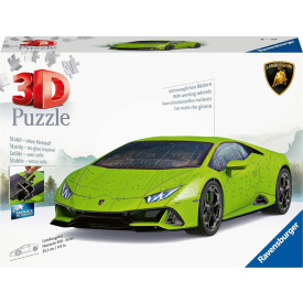 RAVENSBURGER 3D puzzle Lamborghini Huracán Evo zelené 156 dílků