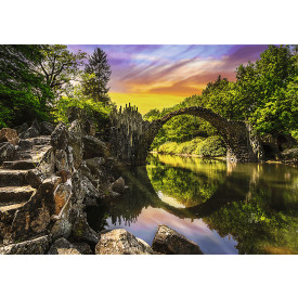 TREFL Puzzle Premium Plus Photo Odyssey: Rakotzův most v Kromlau 1000 dílků
