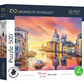 TREFL Puzzle UFT Romantic Sunset: Benátky, Itálie 500 dílků