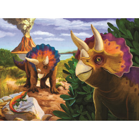 TREFL Puzzle Svět dinosaurů: Triceratops 20 dílků