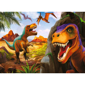TREFL Puzzle Svět dinosaurů: Tyrannosaurus rex 20 dílků