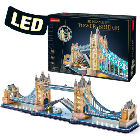 CUBICFUN Svítící 3D puzzle Tower Bridge 222 dílků