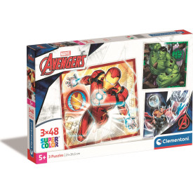 CLEMENTONI Puzzle Avengers 3x48 dílků