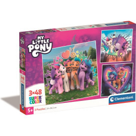 CLEMENTONI Puzzle My Little Pony 3x48 dílků