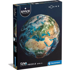 CLEMENTONI Kulaté puzzle Space: Země 500 dílků