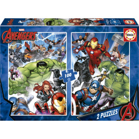 EDUCA Puzzle Avengers 2x100 dílků
