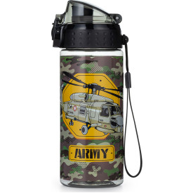 OXYBAG Láhev na pití OXY CLICK Army Helikoptéra 500 ml