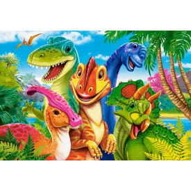 CASTORLAND Puzzle Dinosauří selfie MAXI 40 dílků