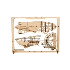 Ugears 2.5D dřevěné mechanické puzzle vzducholoď Zeppelin