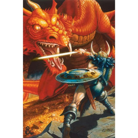 Plakát Dungeons & Dragons - Classic Red Dragon Battle