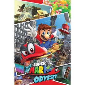 Plakát Super Mario Odyssey - Collage