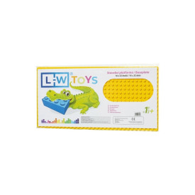 L-W Toys Podložka na stavění - JUNIOR 16x32 bodů žlutá